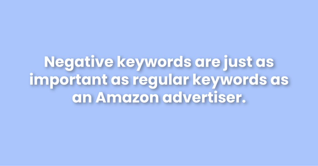 amazon negative keywords