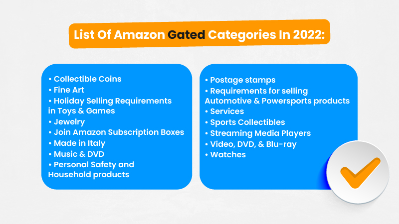 Amazon Gated Categories