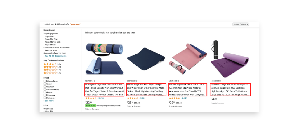 engaging Amazon product title