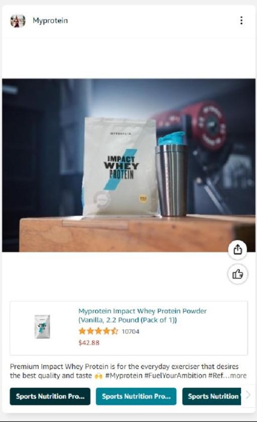 [Example of compelling visual for Amazon posts]