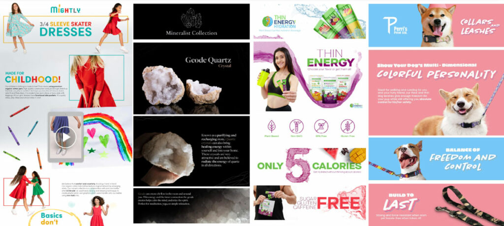 Here Re Are The Good Examples Of A Content And Product Image Done By Eva