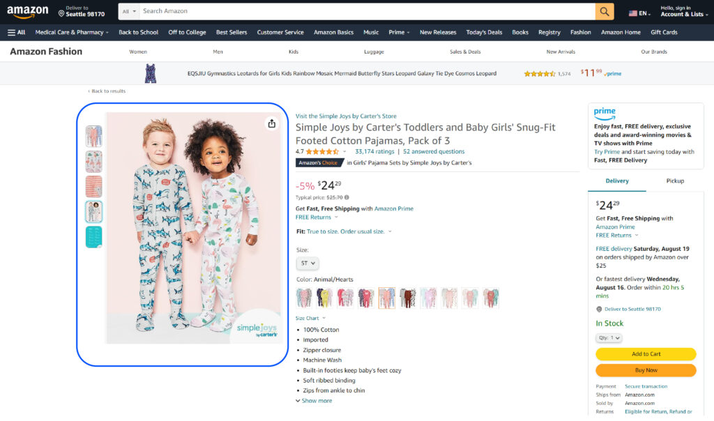 Here Is A Screenshot Of High Quality Product Images On Amazon 1