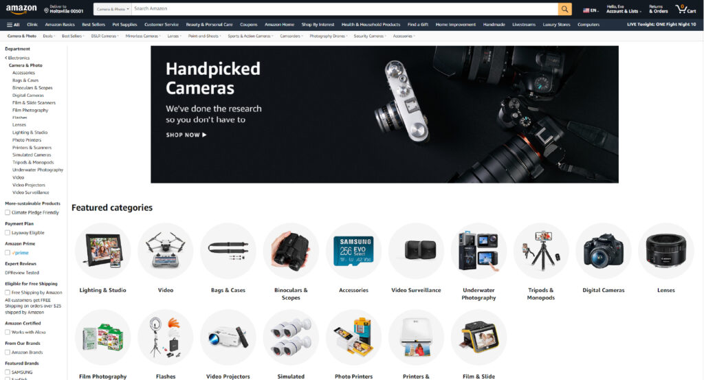Heres A Screenshot Of Camera Photo Category On Amazon