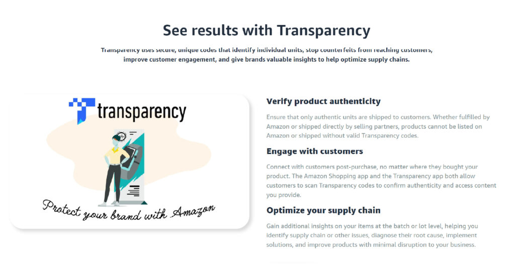 Heres A Screenshot Represents Valuable Insights Of Amazon Transparency