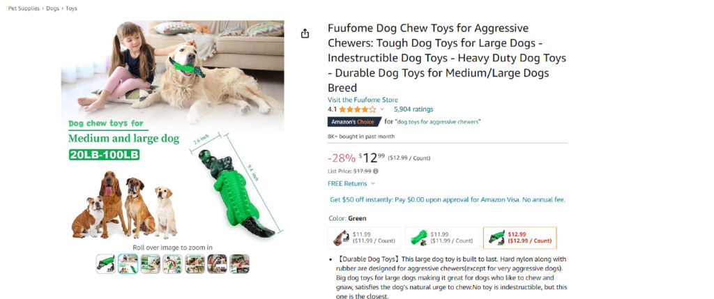 Here Is A Screenshot For Pet Products