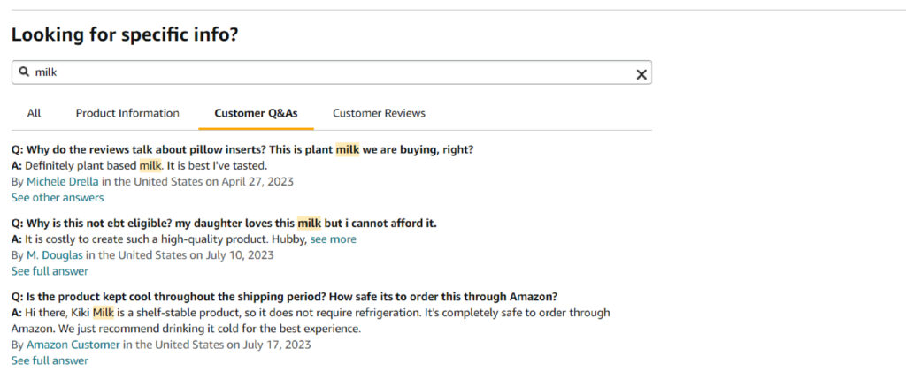 Here Is An Example Of Amazon Reviews With Interactive Brand Responses