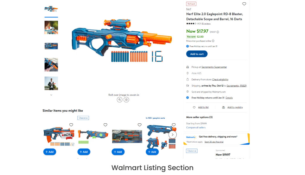 Here Is An Example Od Walmart Listing