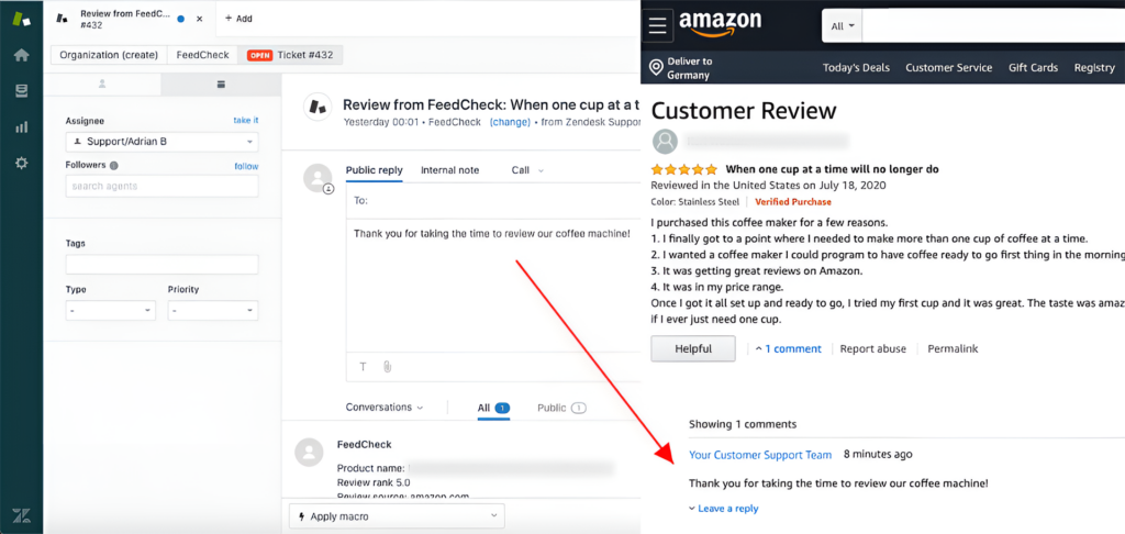 Here's A Screenshot Of Customer Reviews With Responses From The Seller Showcasing Engagement