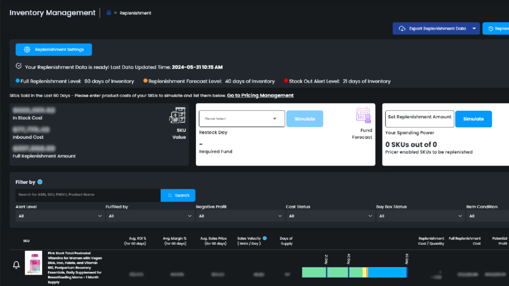 Here's A Inventory Management Interface Showing Stock Levels And Automated Reordering