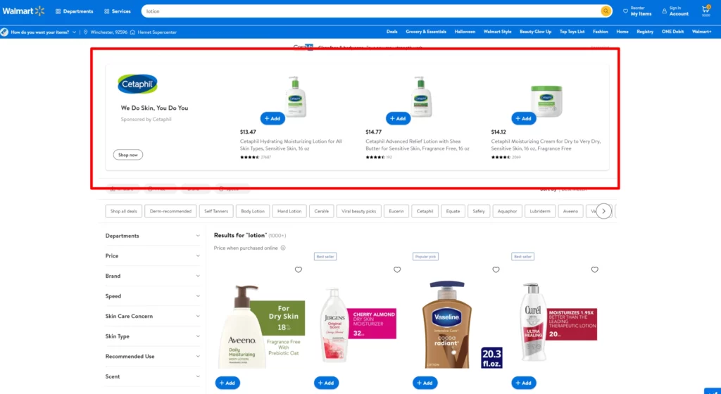 Walmart Sponsored Product Ads