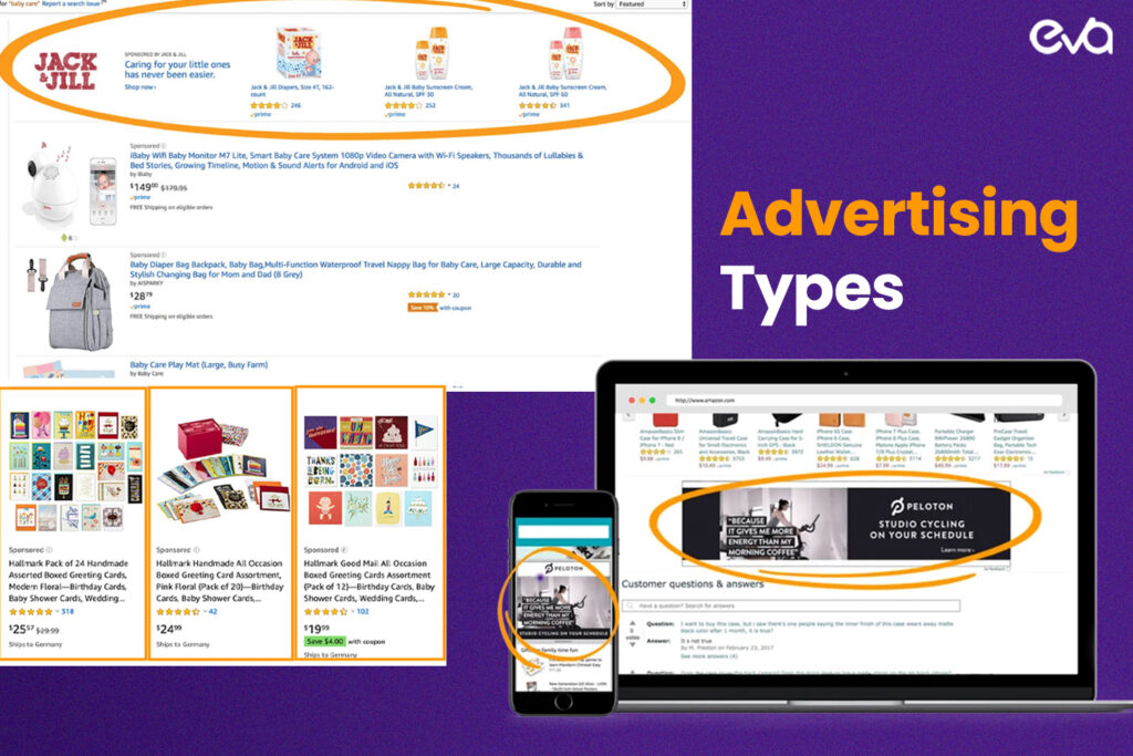 Here's a Chart illustrating different campaign strategies and their focus areas. A visual representation of Amazon advertising campaign strategies, including profitability, organic ranking, and brand defense, with corresponding focus areas.