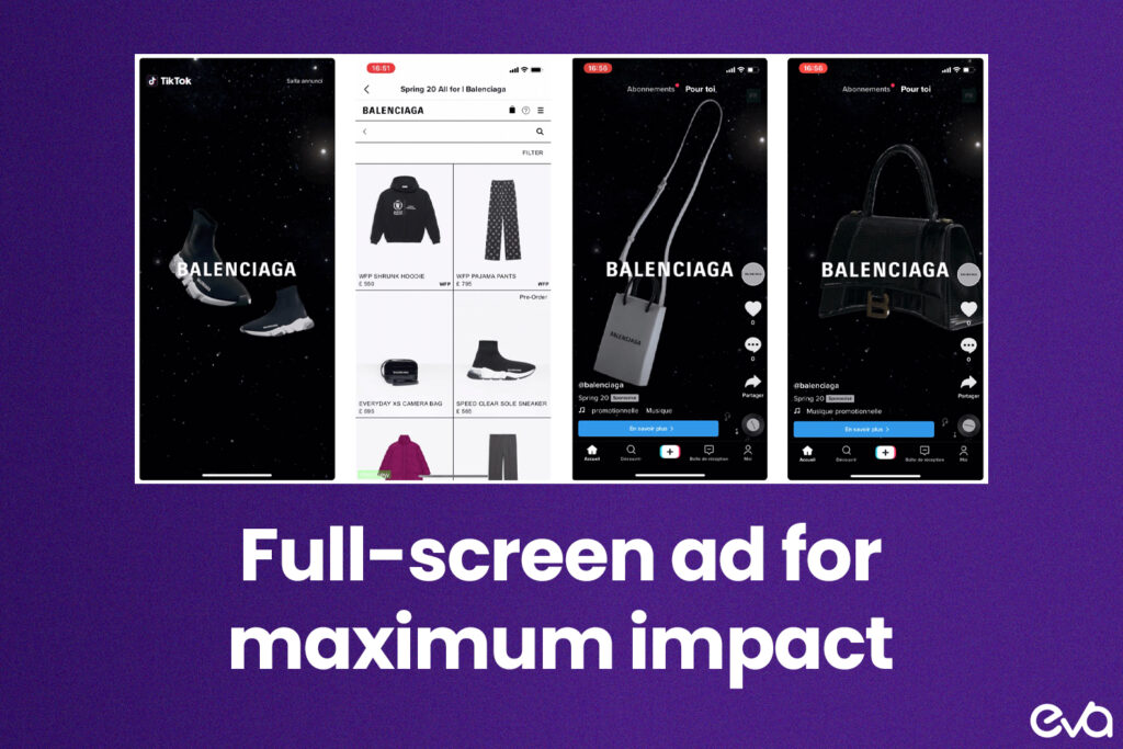 Here's a screenshot of a TopView ad displaying a full-screen video promoting a new product.