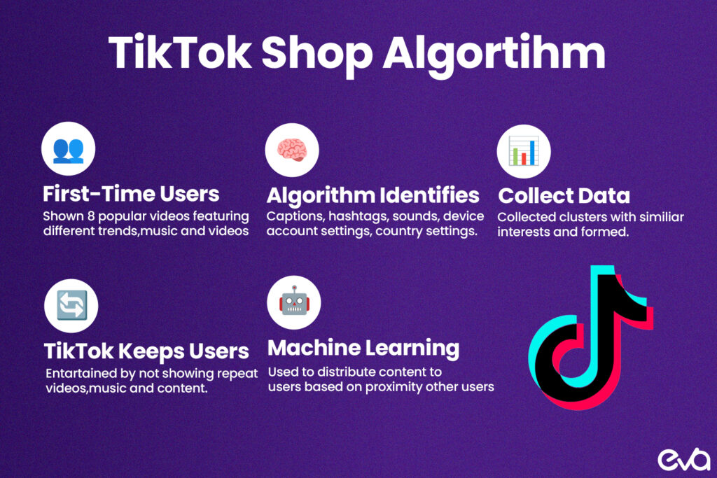 Here's A flowchart-style image that visualizes how TikTok Shop's algorithm works.