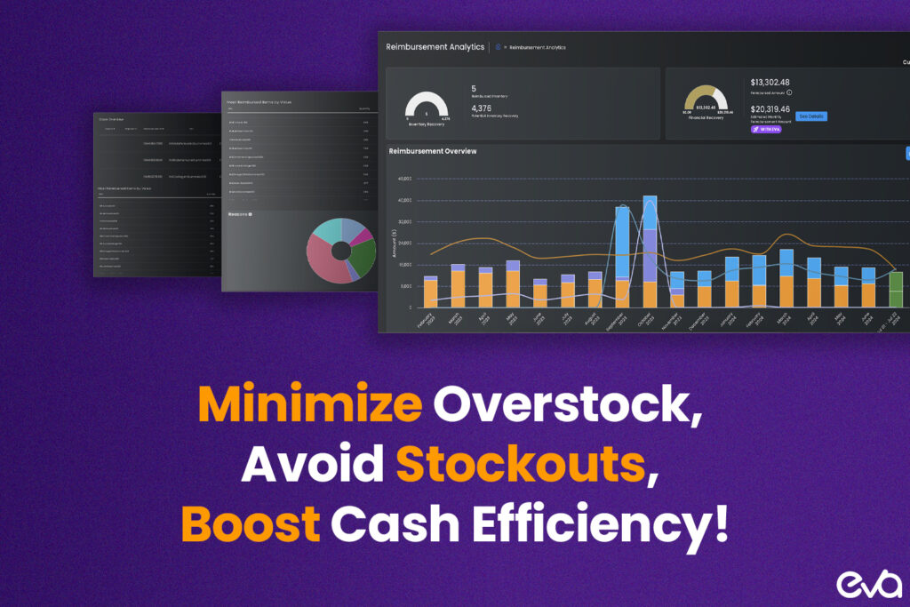 Here's a visual showing cash flow optimization through inventory management, with clear sections representing reduced overstocking, stockouts, and better cash allocation.