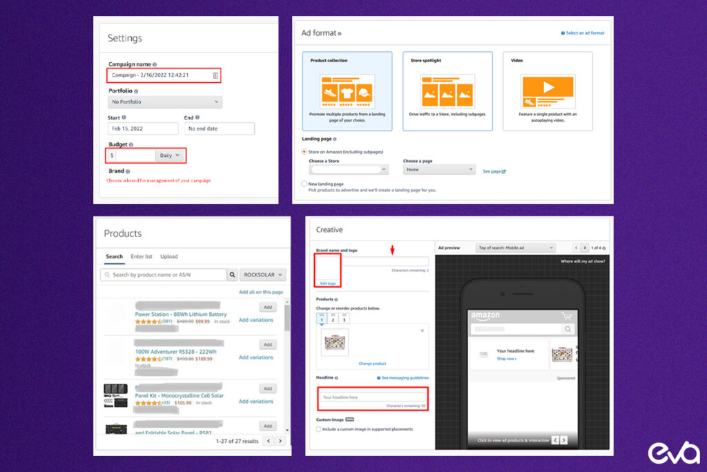 Here's a step-by-step infographic that guides users through the process of setting up Audio Advertising.