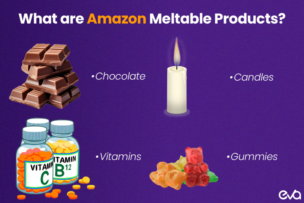 Here's  a visual chart that categorizes different types of meltable products with their respective temperature sensitivities.