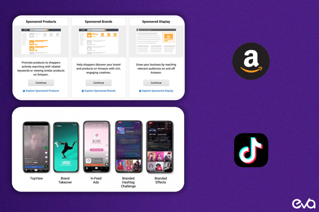 A comparison chart detailing the marketing and advertising tools available on TikTok Shop