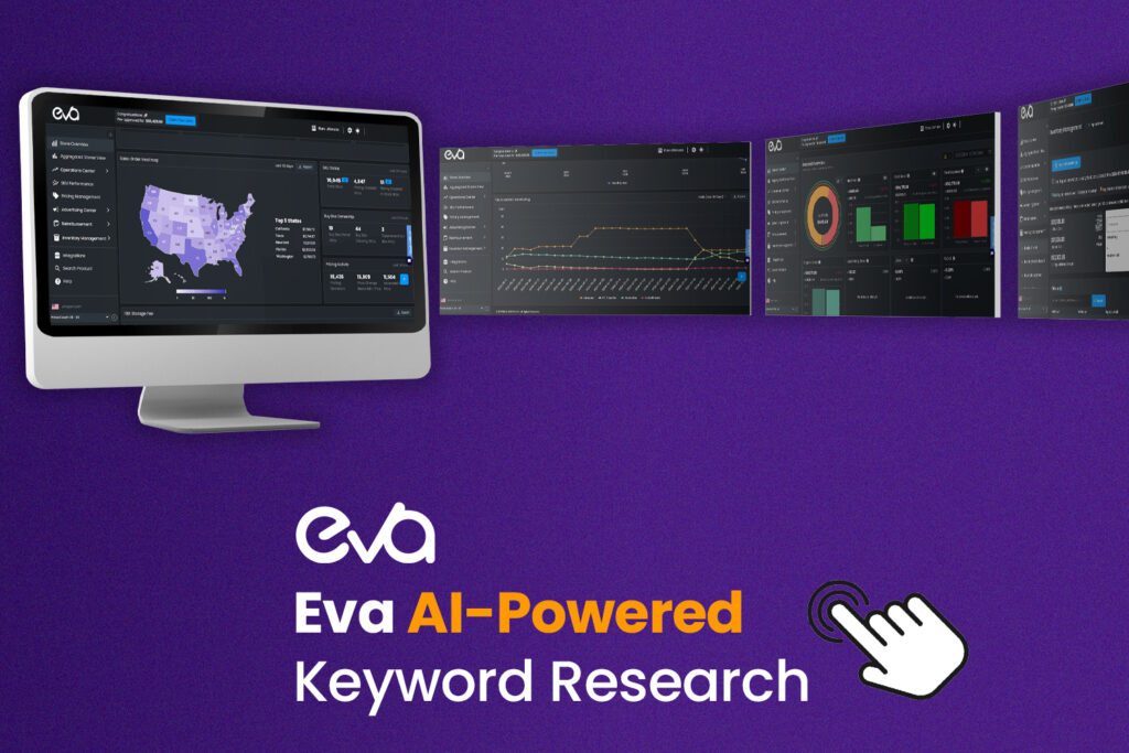 Here’s an infographic that visually explains how Eva's AI platform helps brands discover and place the right keywords in their listings.