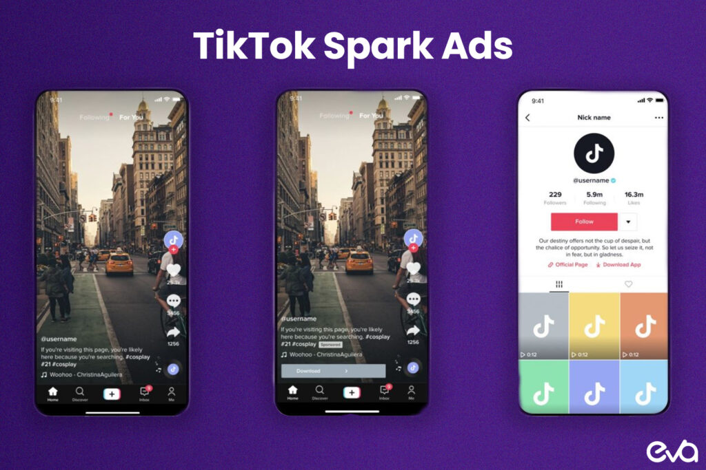 a screenshot of a TikTok Spark Ad with a product tag