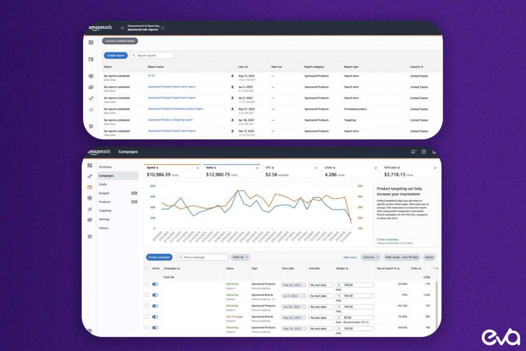 Here's a screenshot or mockup of keyword research tools that show competitor keyword targeting data, including search volume and cost-per-click (CPC)