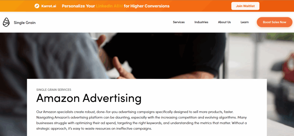 Single Grain Amazon Marketing Agency