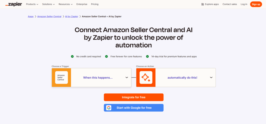 Zapier Ai Platform For Amazon Businesses