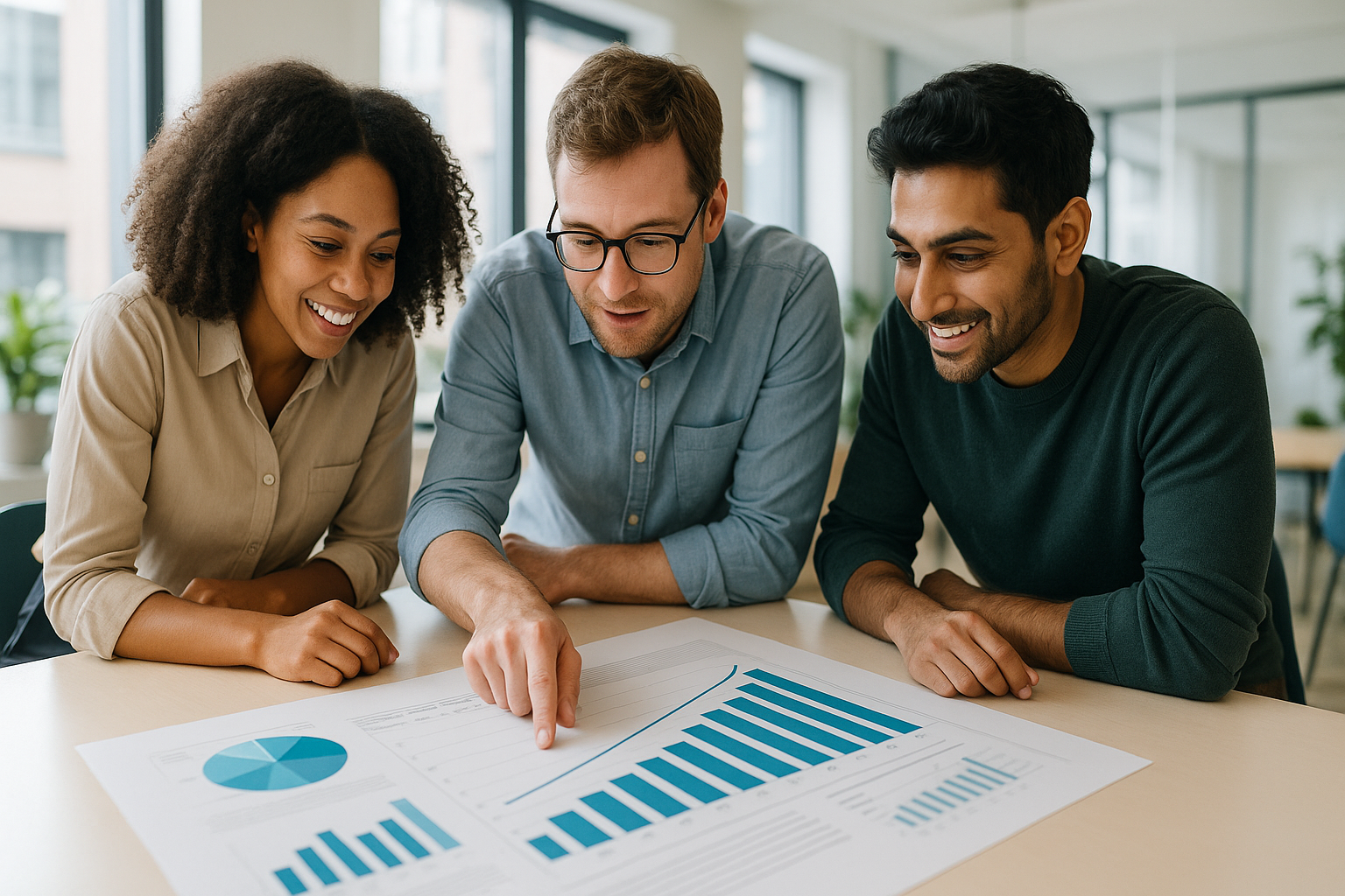 Marketing team reviewing campaign performance insights — Amazon Marketing Cloud
