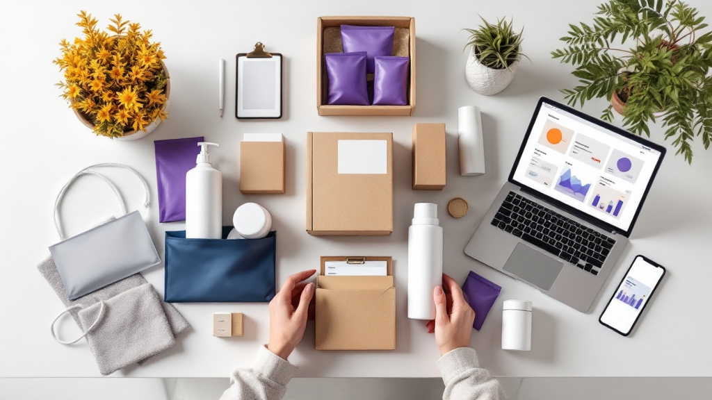 Brand and Product Worlds visual showing ecommerce products, packaging, marketplace analytics, and connected commerce signals