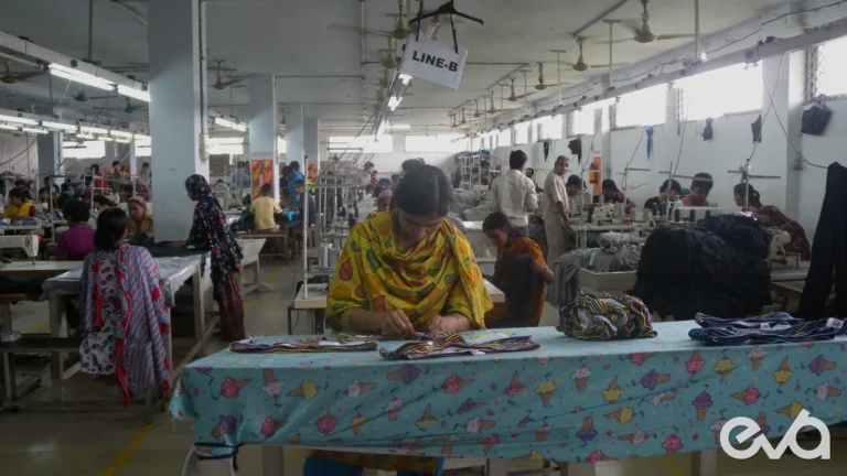 Garment production floor for private label clothing manufacturing