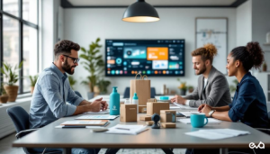 Brand team reviewing Amazon marketing agency strategy for 2026 marketplace growth