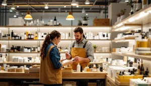 Direct-to-consumer brand team arranging a real product assortment by shopper need, inventory, and margin
