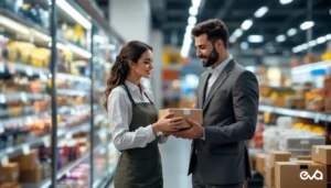 Walmart Marketplace operations team checking inventory, carrier-ready packages, and product quality before customer shipment