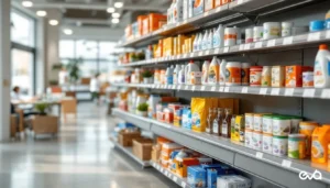 Consumer products merchandised at eye level for a Walmart Sponsored Products advertising strategy