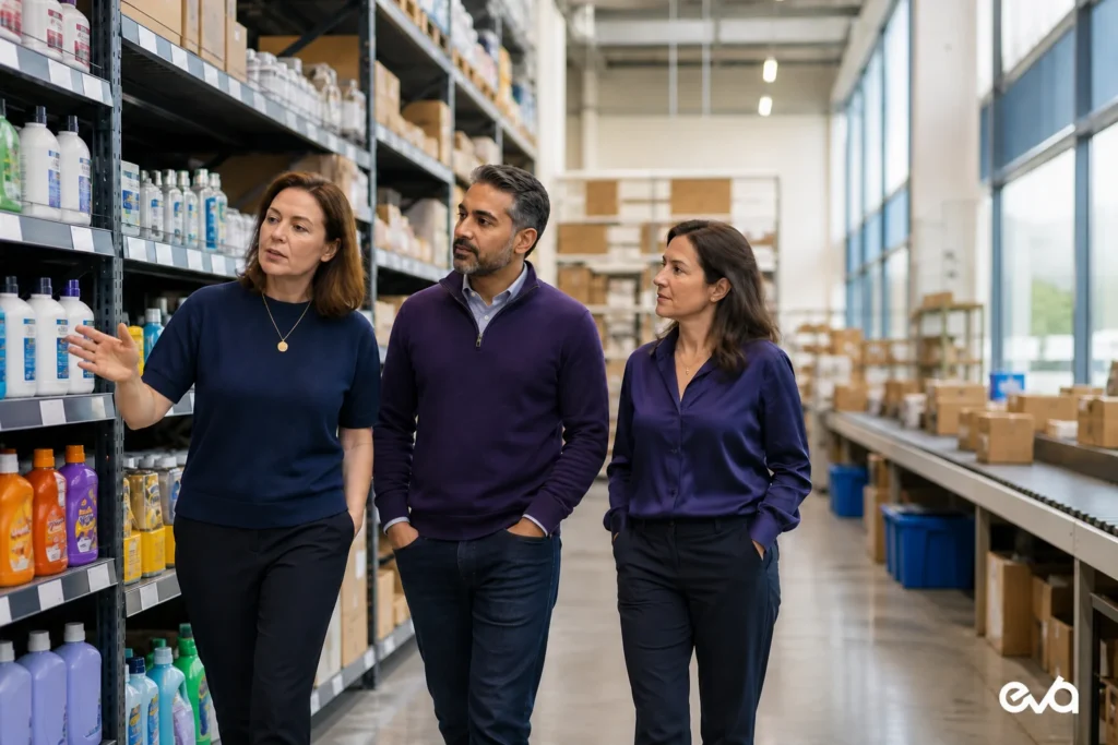 Ecommerce operators reviewing product availability for Amazon advertising management