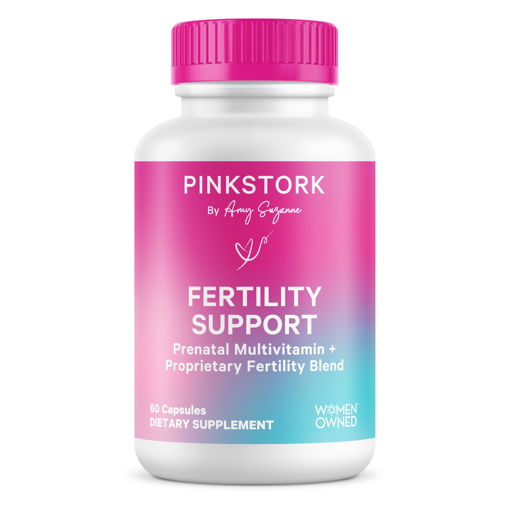 Pink Stork Fertility Support supplement bottle