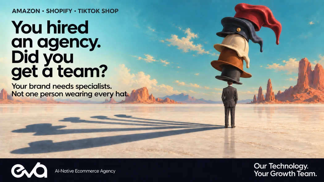 You hired an agency. Did you get a team? One person balances a tower of melting hats.