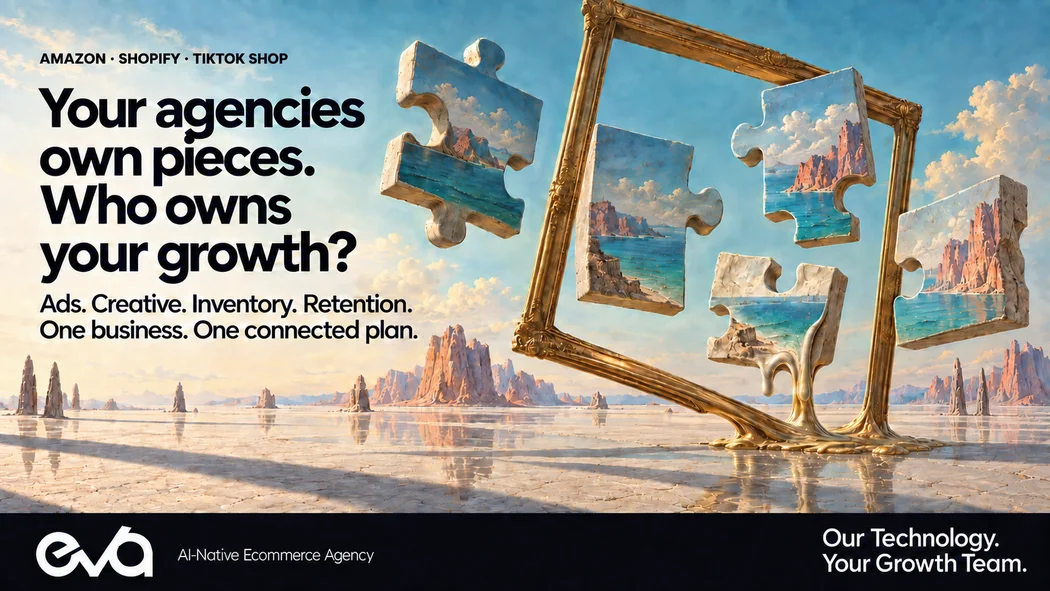 Your agencies own pieces. Who owns your growth? Disconnected puzzle pieces surround an empty frame.